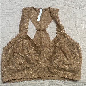 Lace Bralette in Tan